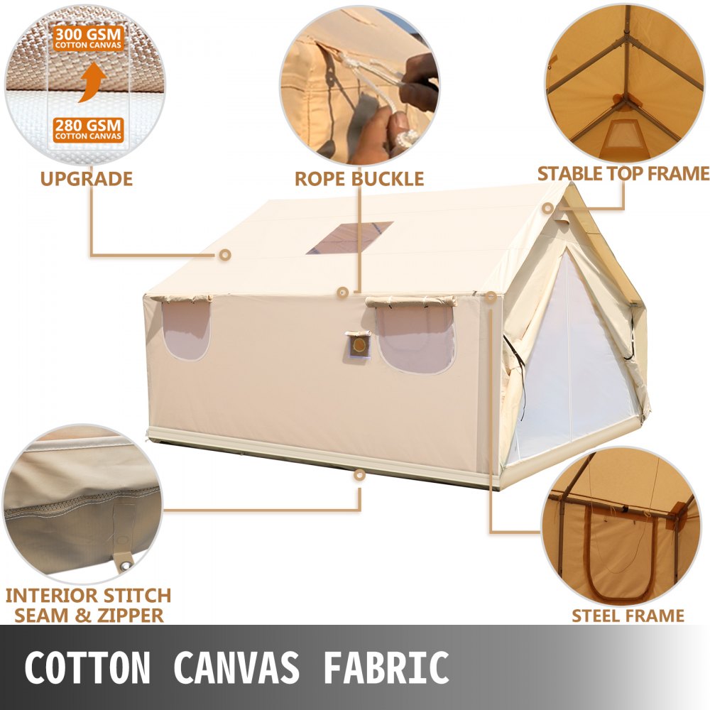 Pop Up Camper Cotton Canvas Repair Kit - Light Brown