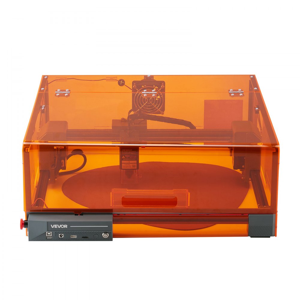 VEVOR Laser Engraver, 10W, Laser Engraving and Cutting Machine with Enclosure, Laser Cutter Engraver Machine, 11.8 x 11.8 in Working Area, 7000 mm/min, for Wood, Leather, Glass, Certain Metal, Class 1