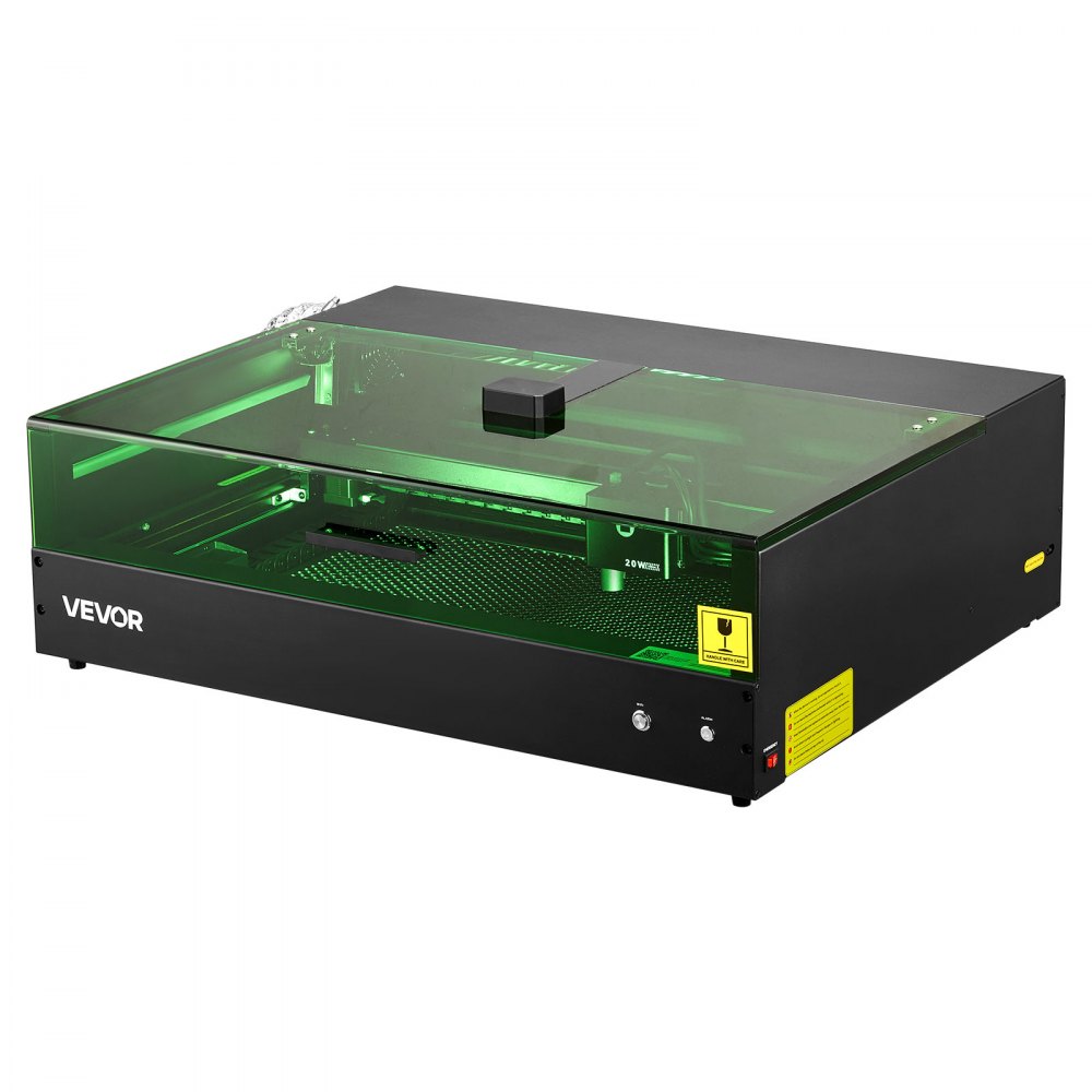 VEVOR Laser Engraver, 20W, Laser Engraving and Cutting Machine with Enclosure Camera, Laser Cutter, 36000 mm/min, 500 x 320 mm Working Area, for Wood, Leather, Glass, Paper, Certain Metal, Class 1