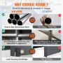 why choose VEVOR carport: reinforced steel pipes, full welding, load-bearing sandbags vs. no reinforcement.