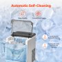 Portable Countertop Ice Maker 50Lbs/24H Self-Cleaning with 3 Sizes Ice Cube