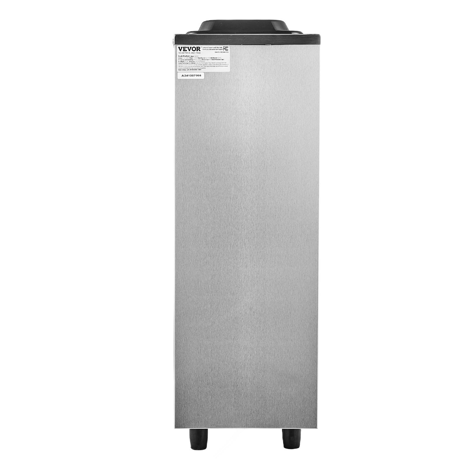 VEVOR Commercial Slushy Machine, 12L / 3.17 Gal Single Tank, Cool and Freeze Modes, Stainless Steel Margarita Smoothie Frozen Drink Maker, Slushie Machine for Party Cafes Restaurants Bars Home