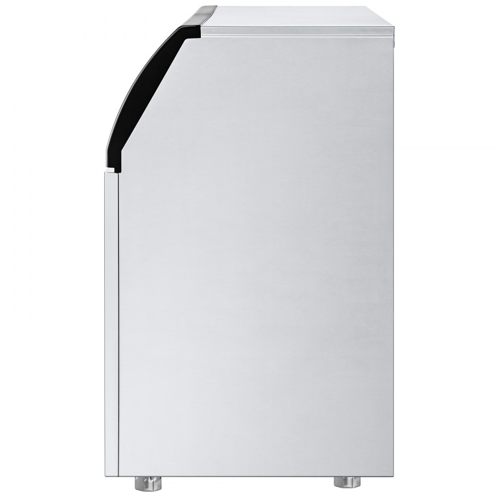 VEVOR 110V Commercial Ice Maker Machine 200LBS/24H, 710W Stainless Steel Ice Machine with 55LBS Storage Capacity, 90 Ice Cubes Ready in 11-15Mins, Includes Water Filter and Connection Hose