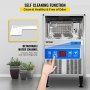 VEVOR 110V Commercial Ice Maker Machine, 170LBS/24H ETL Approved Stainless Steel Ice Machine with 66LBS Bin, Auto Clean, Clear Cube, Air-Cooled, Include Water Filter and Drain Pump