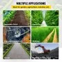 VEVOR 3FTx50FT Premium Weed Barrier Fabric Heavy Duty 5OZ, Woven Weed Control Fabric, High Permeability Good for Flower Bed, Geotextile Fabric for Underlayment, Polyethylene Ground Cover