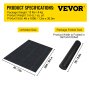 VEVOR Garden Weed Barrier Fabric, 5,8 OZ Heavy Duty Landscape Fabric, 4ft x 100ft Weed Block Control for Garden Ground Cover, Υφαντό Geotextile Fabric for Landscape, Gardening, Underlayment, Black