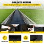 VEVOR Garden Weed Barrier Fabric, 5.8 OZ Heavy Duty Landscape Fabric, 4ft x 100ft Weed Block Control for Garden Ground Cover, Woven Geotextile Fabric for Landscaping, Gardening, Underlayment, Black