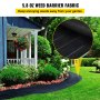 VEVOR Woven Ground Cover Weed Barrier 5.8oz Landscape Fabric 4'x 300' Garden Mat