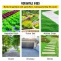 VEVOR Weed Barrier Landscape Fabric, 5 x 250 ft, 5 Oz Premium Woven Ground Cover Heavy Duty PP Material & Easy Setup, Dual-layer for Outdoor Garden, Lawn, Driveway, Μαύρο