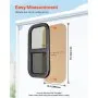 VEVOR Vertical RV Window, 12" W x 24" H Tinted Sliding RV Window with Net Screen & Trim Ring, Fit 15/16" - 1 3/4" Thickness Wall, RV Window Replacement for Teardrop Cargo Trailer Camper, DOT Approved