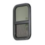 VEVOR Vertical RV Window, 14" W x 22" H Tinted Sliding RV Window with Net Screen & Trim Ring, Fit 15/16" - 1 3/4" Thickness Wall, RV Window Replacement for Teardrop Cargo Trailer Camper, DOT Approved