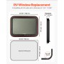 VEVOR Exit RV Window 30" W x 22" H Emergency Push Out Window W/ Screen & Ring