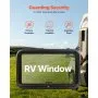 VEVOR RV Exit Window, 36" W x 22" H Tinted RV Window with Net Screen and Trim Ring, Fit for 1 1/4" - 1 13/16" Thickness Wall, RV Window Replacement for Teardrop Cargo Trailer Camper, DOT Approved
