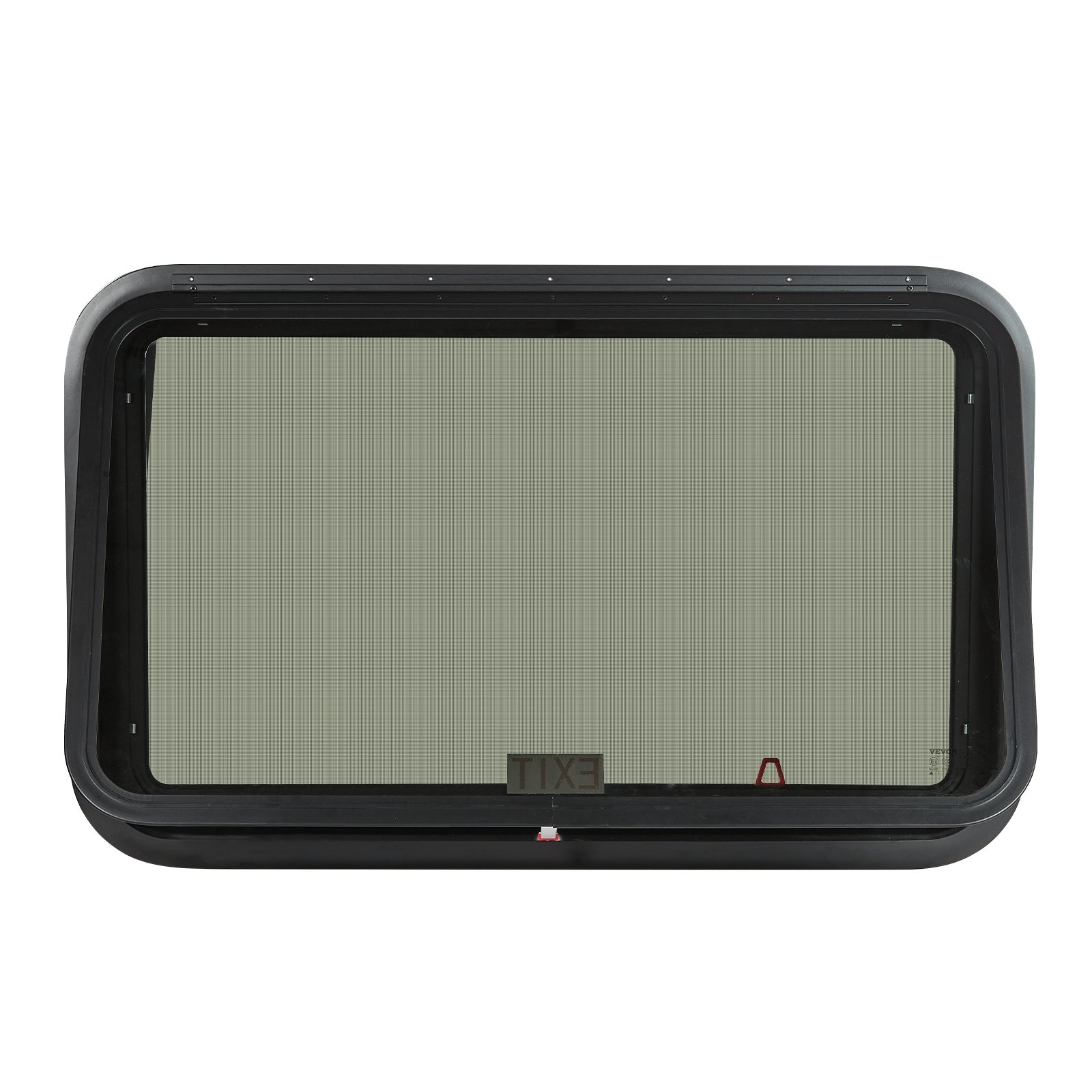 VEVOR RV Exit Window, 36" W x 22" H Tinted RV Window with Net Screen and Trim Ring, Fit for 1 1/4" - 1 13/16" Thickness Wall, RV Window Replacement for Teardrop Cargo Trailer Camper, DOT Approved