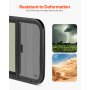 VEVOR Horizontal RV Window, 24" W x 20" H Tinted Sliding RV Window with Net Screen & Trim Ring, Fit 15/16"-1 3/4" Thickness Wall, RV Window Replacement for Teardrop Cargo Trailer Camper, DOT Approved