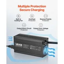 VEVOR 12V 20A Lithium Battery Charger 14.6V AC-DC LiFePO4 Smart Charger for RV