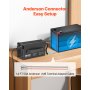 VEVOR 36V 18A Lithium Battery Charger 43.8V AC-DC LiFePO4 Smart Charger for RV
