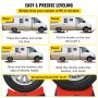 VEVOR Camper Leveler Curved RV Levelers Camper Leveling Blocks and Chocks 2 Pack