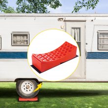 VEVOR Camper Leveler, 14 Pack, HDPE RV Leveling Blocks, Includes Two Curved Levelers, Four Chocks, Four Pads, Two Anti-Slip Mats, One Step & Carry Bag, Heavy Duty Leveler for Camper Up to 35,000 Lbs