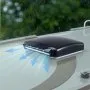 VEVOR RV Vent Fan, 14 inch RV Roof Vent Fan 12V, Powerful 10-Speed Reversible Fan with Remote Control, Built-in Rain Cover, Power Top Lid,12 inch Fan Blade,Fits 14 x14 inch Roof Openings