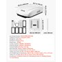 VEVOR RV Air Conditioner, 3000W RV AC Unit, 220V Non-Ducted Rooftop Air Conditioner with Heat Pump & Cooling, Variable Speed Easy Install Quiet AC Unit with ADB Button Control & Remote Control, White