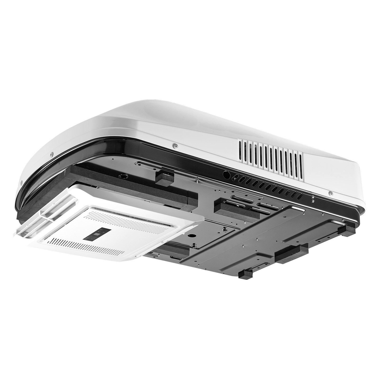 VEVOR RV Air Conditioner, 3000W RV AC Unit, 220V Non-Ducted Rooftop Air Conditioner with Heat Pump & Cooling, Variable Speed Easy Install Quiet AC Unit with ADB Button Control & Remote Control, White