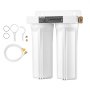 RV Water Filter System 2-Cartridge Water Filtration for Campers RVs Boats