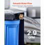 RV Water Filter System 2-Cartridge with Basket for Campers Boats RVs Vans