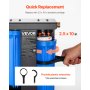 RV Water Filter System 2-Cartridge with Basket for Campers Boats RVs Vans