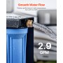 RV Water Filter System 3-Cartridge with Basket for Campers Boats RVs Vans