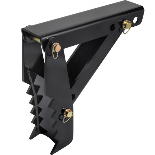 VEVOR 18\" Backhoe Thumb, 1/2\" Teeth Thickness Heavy Duty Excavator Thumb, Black Steel Weld On Thumb Attachments with 12mm Bolt-On Design Adjustable Mechanical Thumb for Backhoe/Excavator