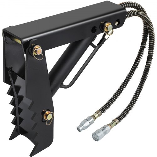 VEVOR 18" Hydraulic Backhoe Thumb, 1/2" Thickness Heavy Duty Excavator Thumb, Black Steel Weld On Thumb Attachments with Hydraulic Cylinder, Mechanical Hydraulic Thumb for Backhoe/Excavator