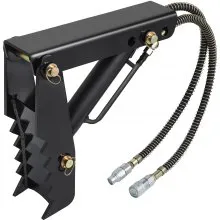VEVOR 18" Hydraulic Backhoe Thumb, 1/2" Thickness Heavy Duty Excavator Thumb, Black Steel Weld On Thumb Attachments with Hydraulic Cylinder, Mechanical Hydraulic Thumb for Backhoe/Excavator