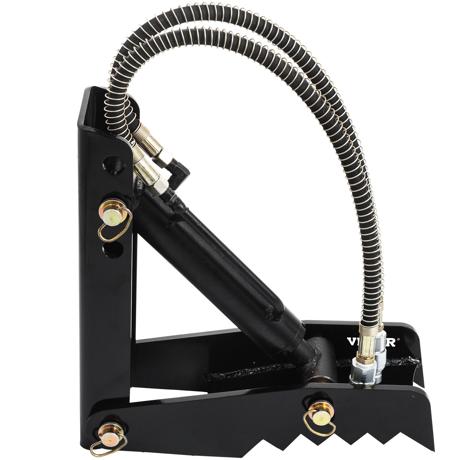 Pouce de pelle rétro hydraulique, 45,7 cm d'épaisseur, pouce de pelle robuste, fixations de pouce soudées acier noir avec cylindre hydraulique, pouce hydraulique mécanique pour pelle rétro pelle