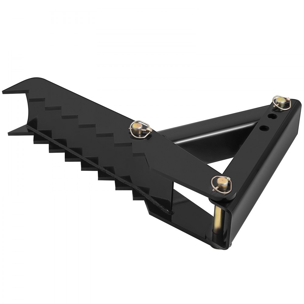 VEVOR 21" Backhoe Thumb, 1/2" Teeth Thickness Heavy Duty Excavator Thumb, Black Steel Weld On Thumb Attachments with 12mm Bolt-On Design Adjustable Mini Thumb for Boom Tractor Excavator