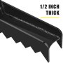 VEVOR 21" Backhoe Thumb, 1/2" Teeth Thickness Heavy Duty Excavator Thumb, Black Steel Weld On Thumb Attachments with 12mm Bolt-On Design Adjustable Mini Thumb for Boom Tractor Excavator