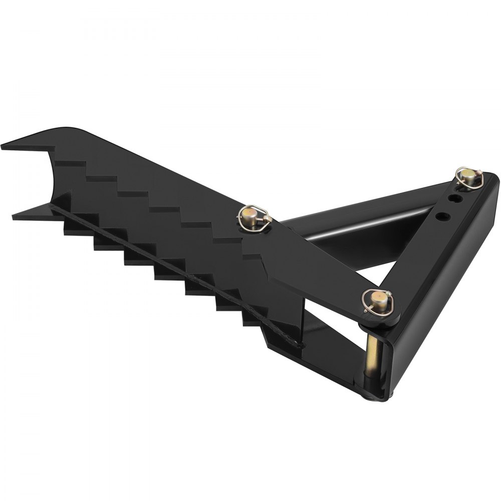 VEVOR 24" Backhoe Thumb, 1/2" Steel Thickness Heavy Duty Excavator Thumb, Black Steel Weld On Thumb Attachments with 12mm Bolt-On Design Adjustable Mechanical Backhoe Thumb Hoe Clamp for Excavator