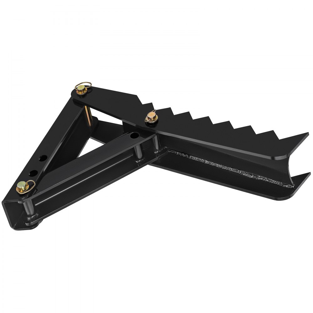VEVOR 24" Backhoe Thumb, 1/2" Steel Thickness Heavy Duty Excavator Thumb, Black Steel Weld On Thumb Attachments with 12mm Bolt-On Design Adjustable Mechanical Backhoe Thumb Hoe Clamp for Excavator