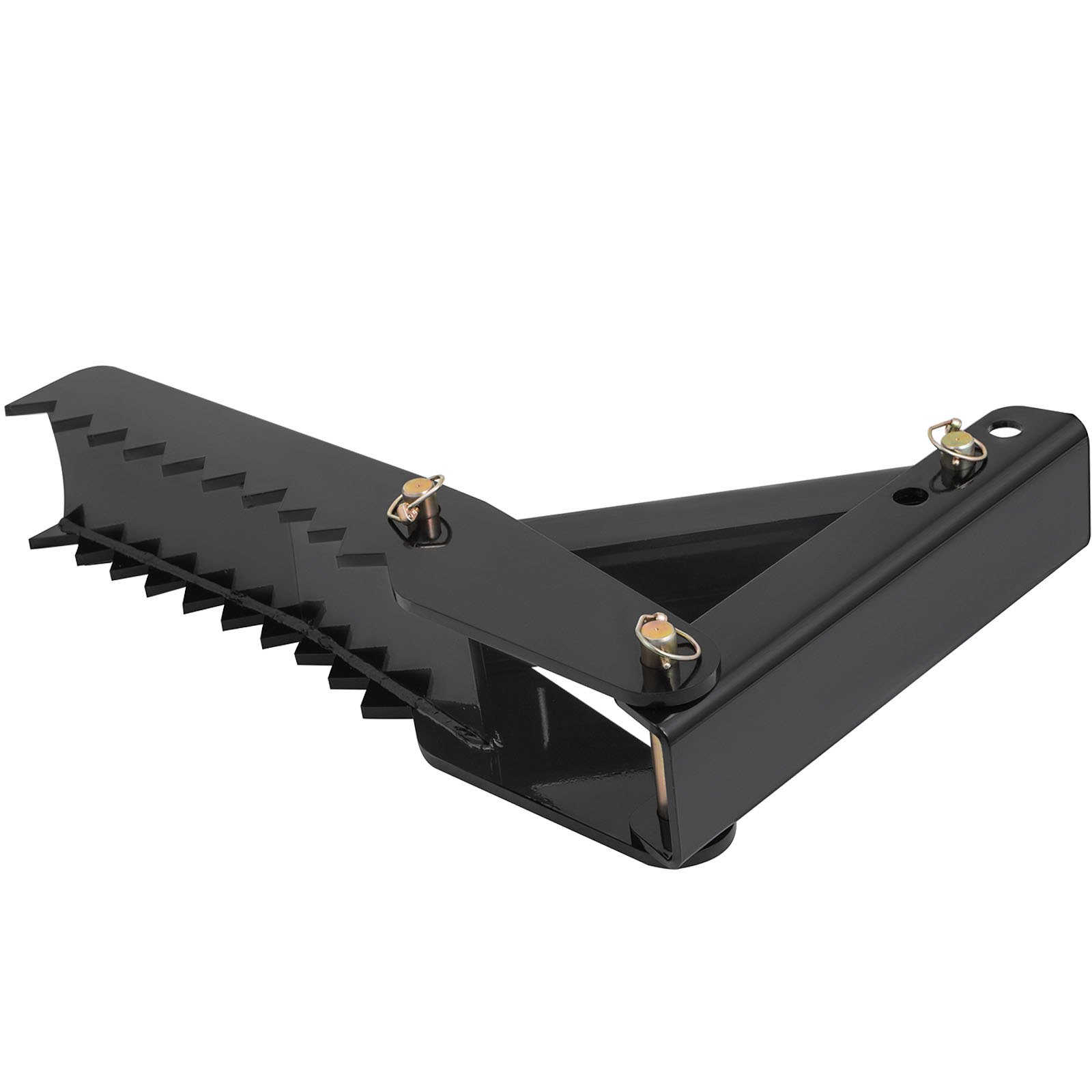 VEVOR 27" Backhoe Thumb, 1/2" Teeth Thickness Heavy Duty Excavator Thumb, Black Steel Weld On Thumb Attachments with 12mm Bolt-On Design Adjustable Mini Thumb for Boom Tractor Excavator