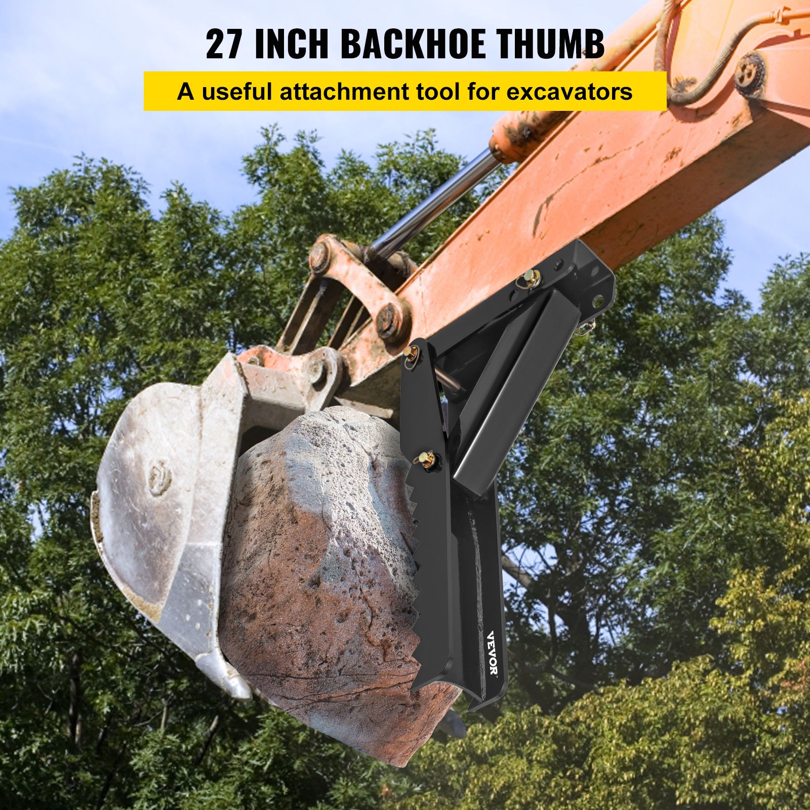 27 inch Backhoe Excavator Thumb Attachments Weld