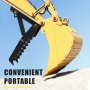 VEVOR Backhoe Thumb 27 inch Hydraulic Backhoe Excavator Thumb Attachments Adjustable Weld On 1/2 Inch Teeth Thick Steel Plate 12MM Bolt-On Design with Hydraulic Cylinder