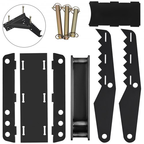 VEVOR DIY 32 inch Backhoe Excavator Thumb DIY 32 in Weld On Backhoe Thumb Attachments Adjustable Boom Tractor Excavator Weld On 1/2Inch Teeth Thick Steel Plate 12MM Bolt-On Design