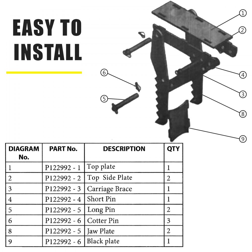 VEVOR DIY 32 inch Backhoe Excavator Thumb DIY 32 in Weld On Backhoe Thumb Attachments Adjustable Boom Tractor Excavator Weld On 1/2Inch Teeth Thick Steel Plate 12MM Bolt-On Design