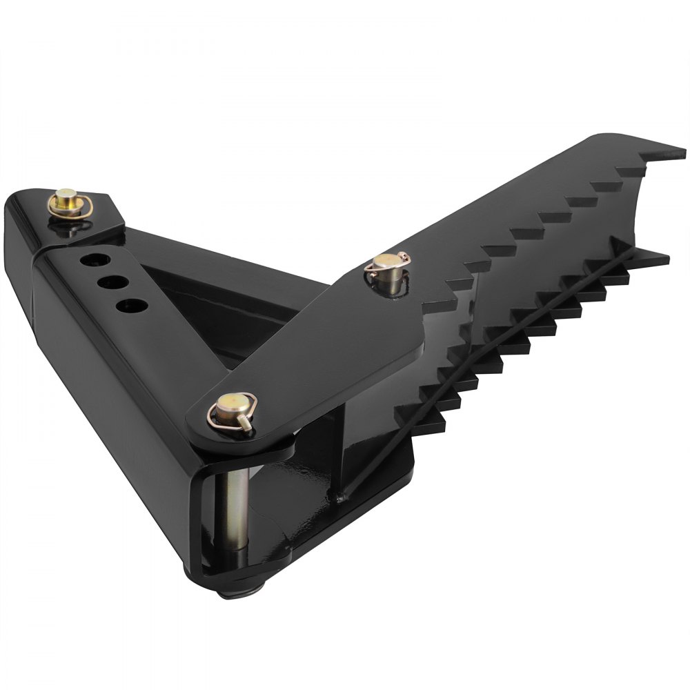 VEVOR Backhoe Thumb 36 inch Hydraulic Backhoe Excavator Thumb Attachments Adjustable Boom Tractor Excavator Weld On 1/2 inch Teeth Thick Steel Plate Assembly 12MM Bolt-On Design