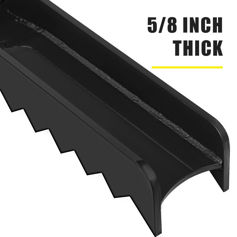 VEVOR Backhoe Thumb 36 inch Hydraulic Backhoe Excavator Thumb Attachments Adjustable Boom Tractor Excavator Weld On 1/2 inch Teeth Thick Steel Plate Assembly 12MM Bolt-On Design