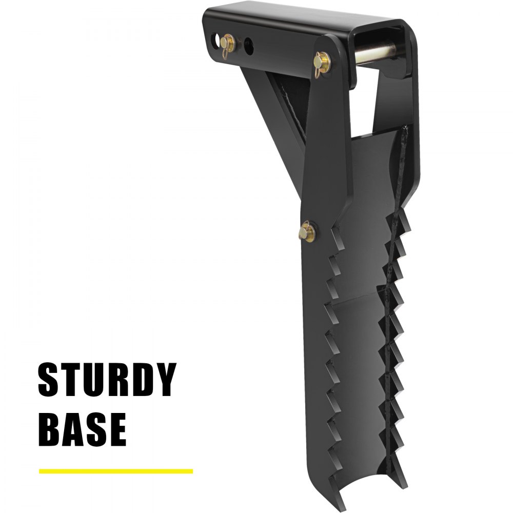 VEVOR Backhoe Thumb 36 inch Hydraulic Backhoe Excavator Thumb Attachments Adjustable Boom Tractor Excavator Weld On 1/2 inch Teeth Thick Steel Plate Assembly 12MM Bolt-On Design