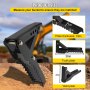 VEVOR 36 inch Backhoe Excavator Thumb Attachments Adjustable Extreme Weld On Backhoe Thumb Hoe Clamp 1/2Inch Teeth Thick Steel Plate 16MM Assembly Bolt-On Design