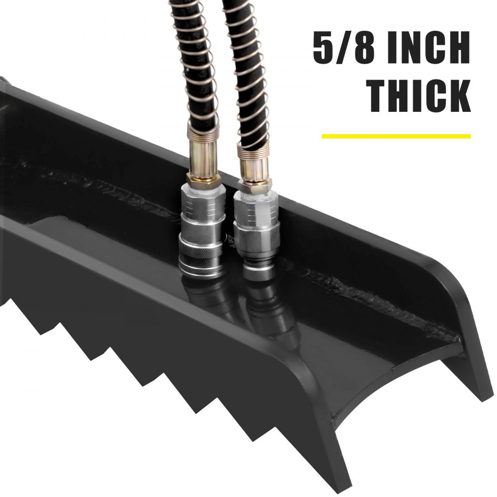 Abrazadera de azada de pulgar para retroexcavadora hidráulica de 36" Conjunto de placa de acero ajustable de 5/8