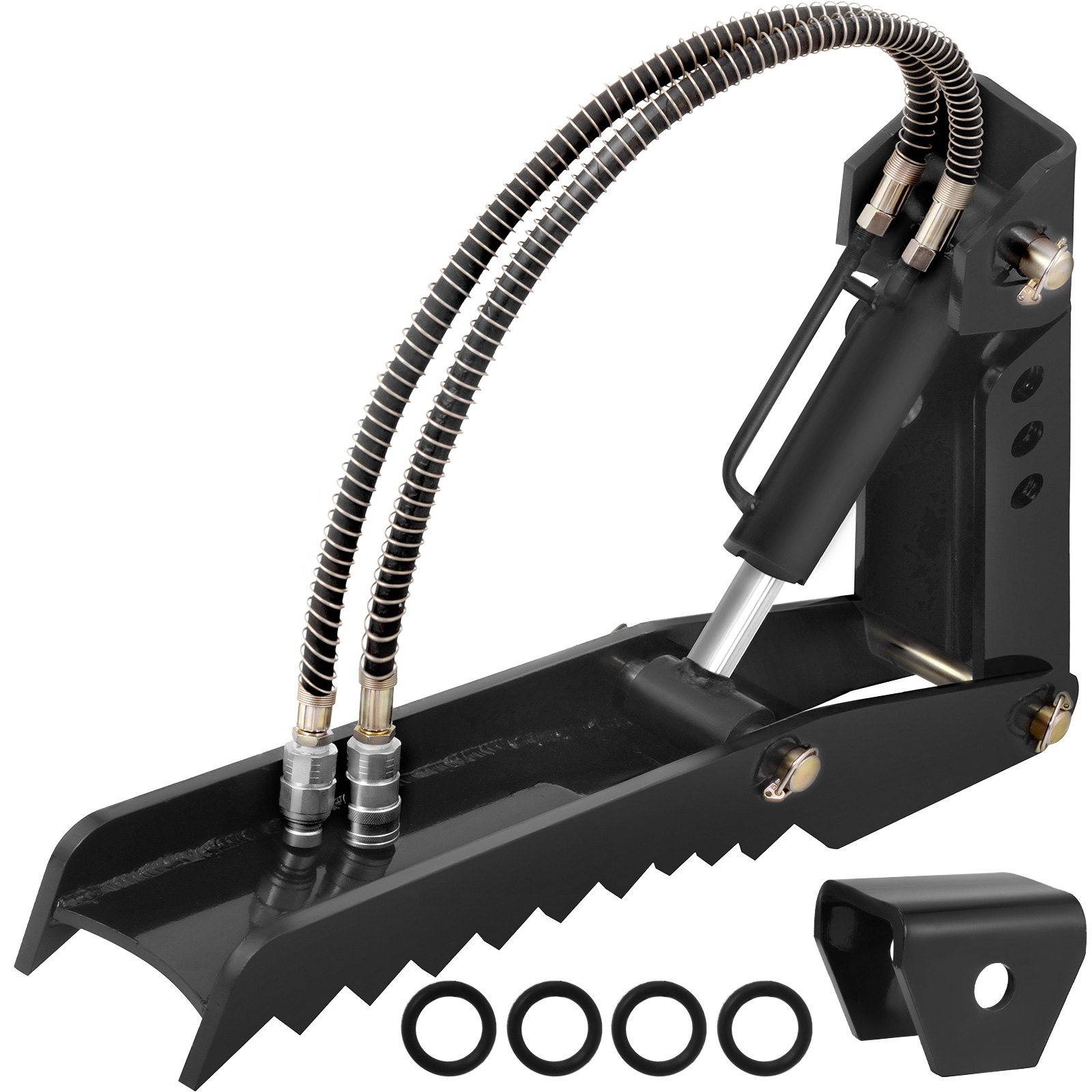 Abrazadera de azada de pulgar para retroexcavadora hidráulica de 36" Conjunto de placa de acero ajustable de 5/8