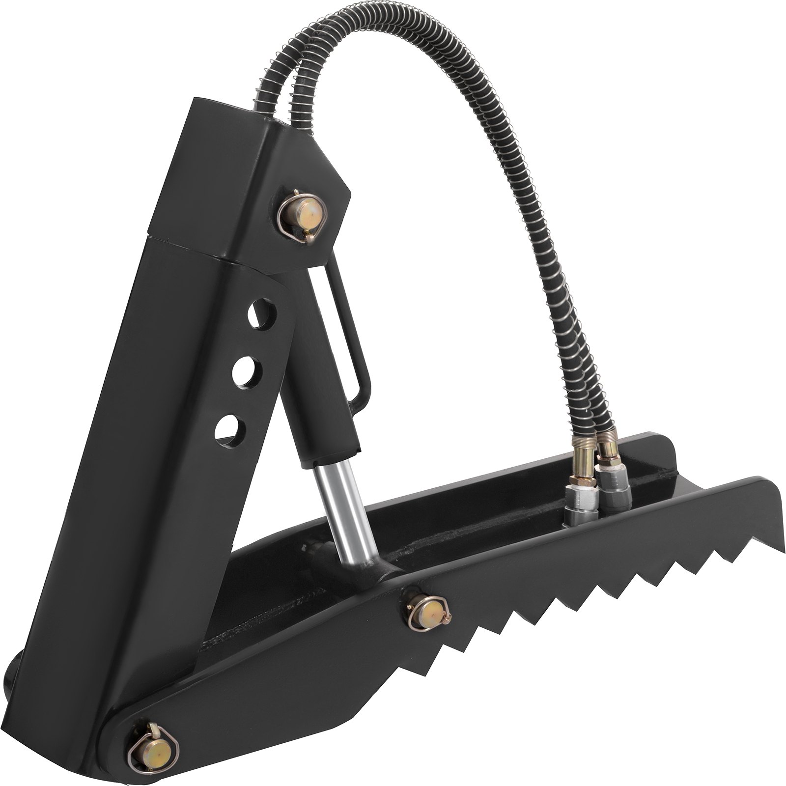 Abrazadera de azada de pulgar para retroexcavadora hidráulica de 36" Conjunto de placa de acero ajustable de 5/8